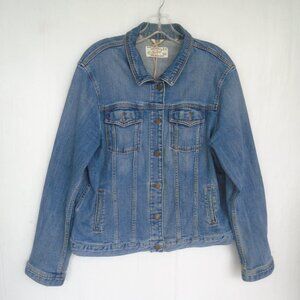 Fat Face UK Tasha Denim Jacket Womens Size 14 Blue NWT